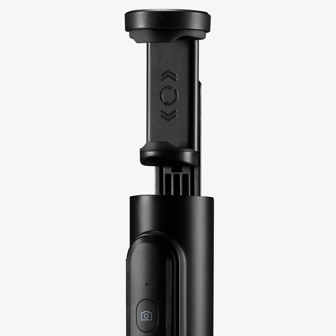 AMP09336 - Tripod Selfie Stick S541W in Black showing the back of the device attached to the tripod