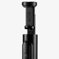 AMP09336 - Tripod Selfie Stick S541W in Black showing the front, focusing on the phone holder and camera snap button