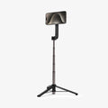 AMP07656 - Tripod Selfie Stick (Magfit) | S571W showing the front of the device attached to the tripod selfie stick extended with a stand