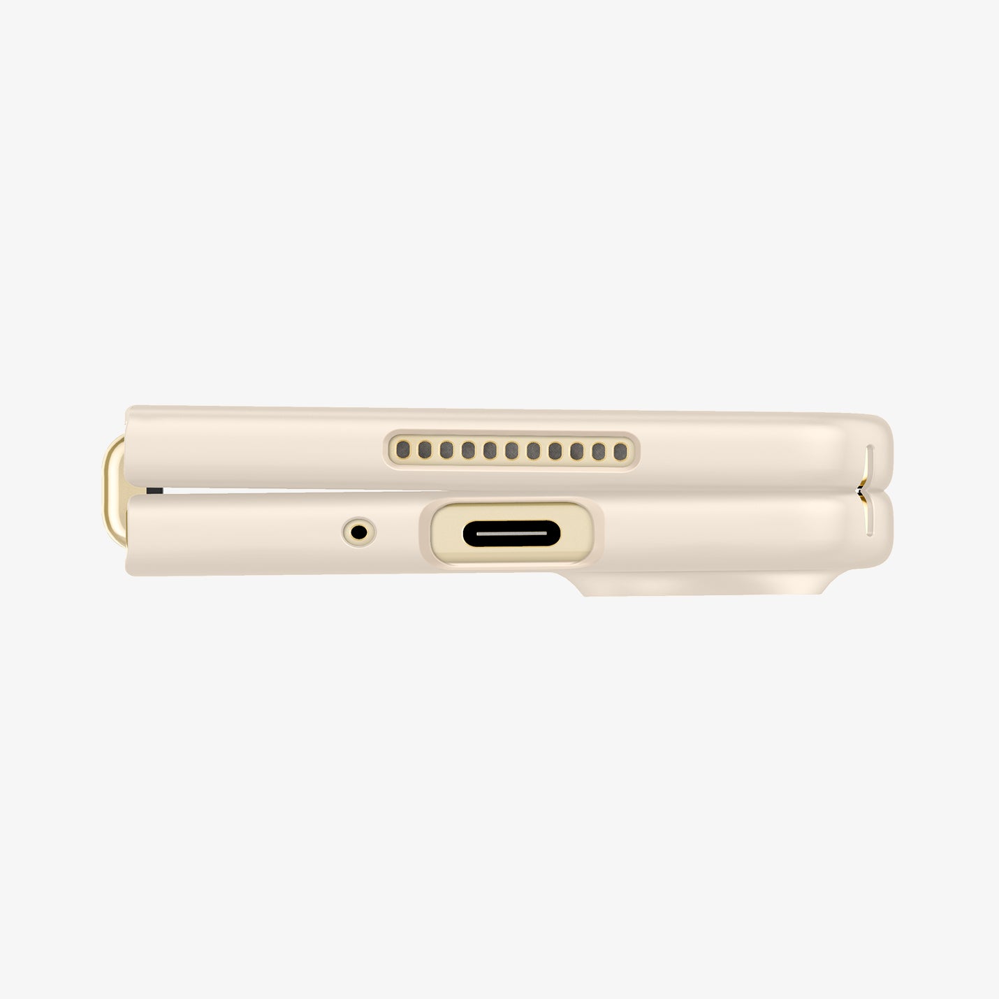 ACS05510 - Galaxy Z Fold 4 Case AirSkin in pearled ivory showing the bottom