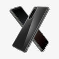 ACS04551 - Sony Xperia 5 IV Case Ultra Hybrid in crystal clear showing the back, front and sides