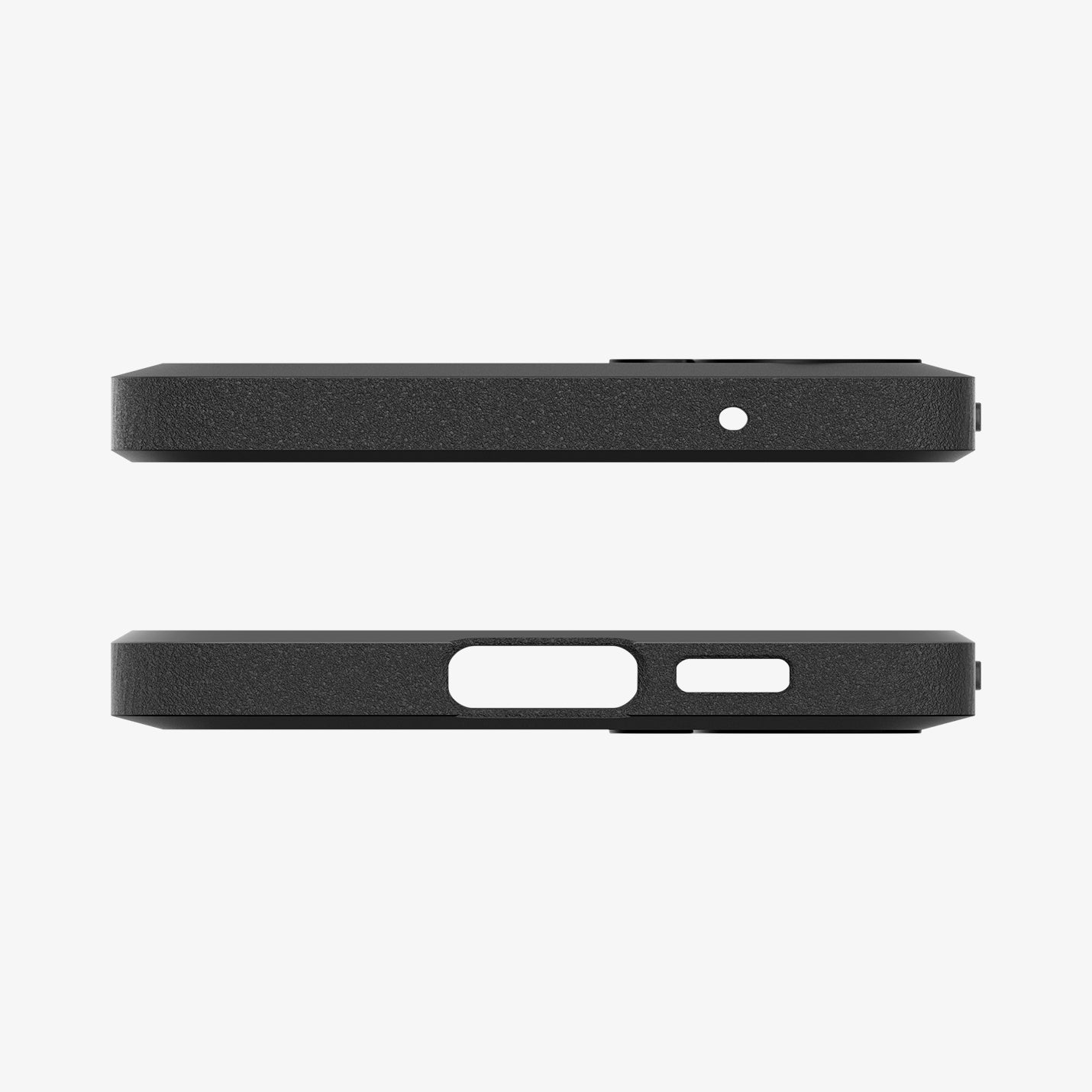 ACS06379 - Galaxy S23 FE Case Core Armor in matte black showing the top and bottom