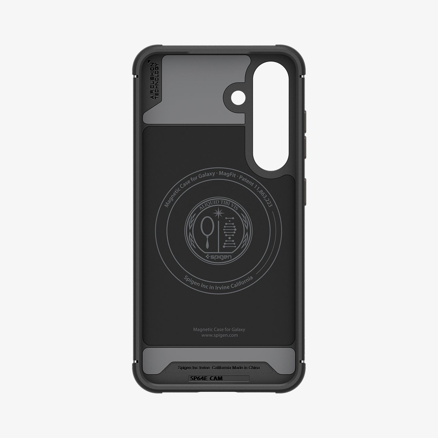 ACS08924 - Galaxy S25 Case Core Armor (MagFit) in Matte Black showing the inner