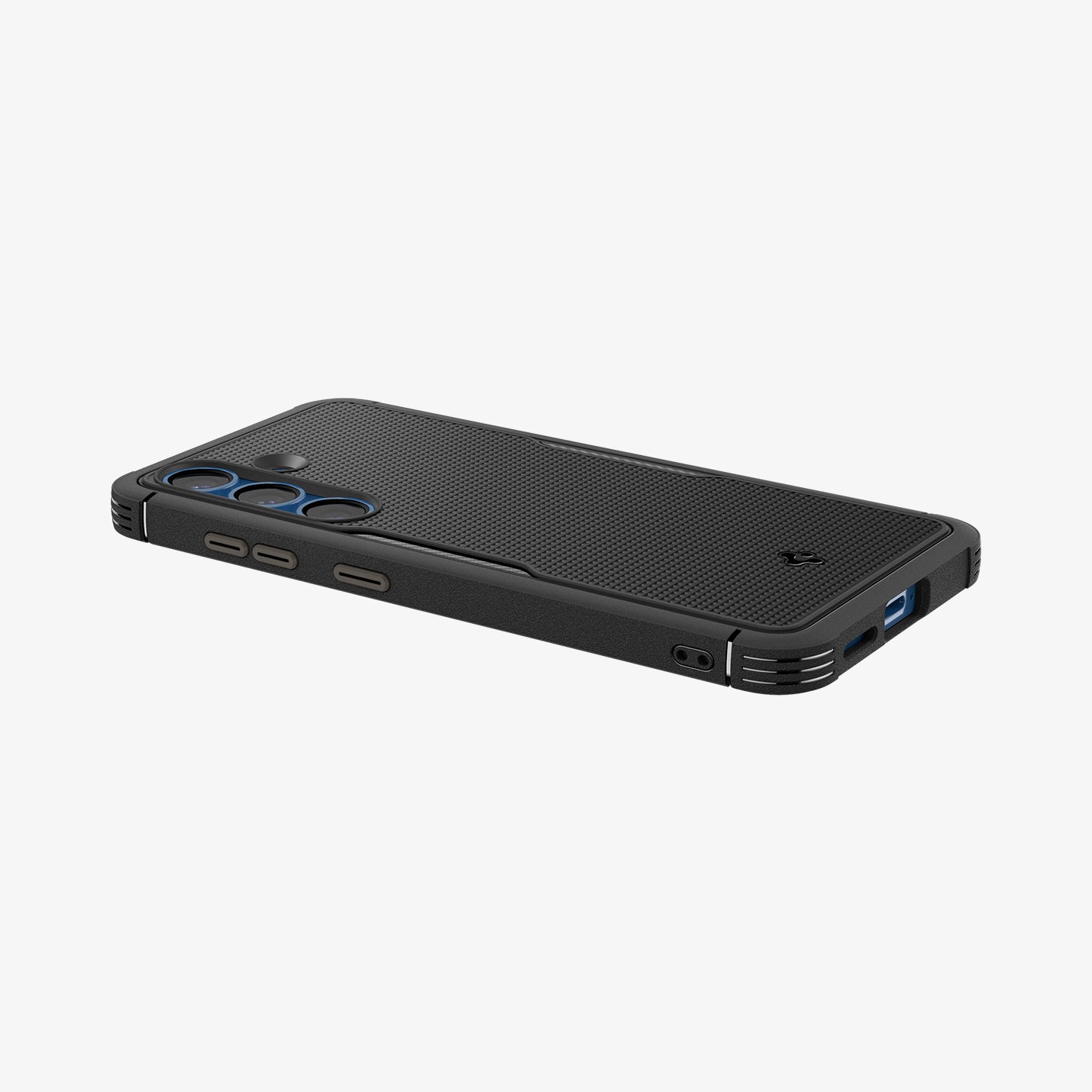 ACS08924 - Galaxy S25 Case Core Armor (MagFit) in Matte Black showing the back, partial side and bottom