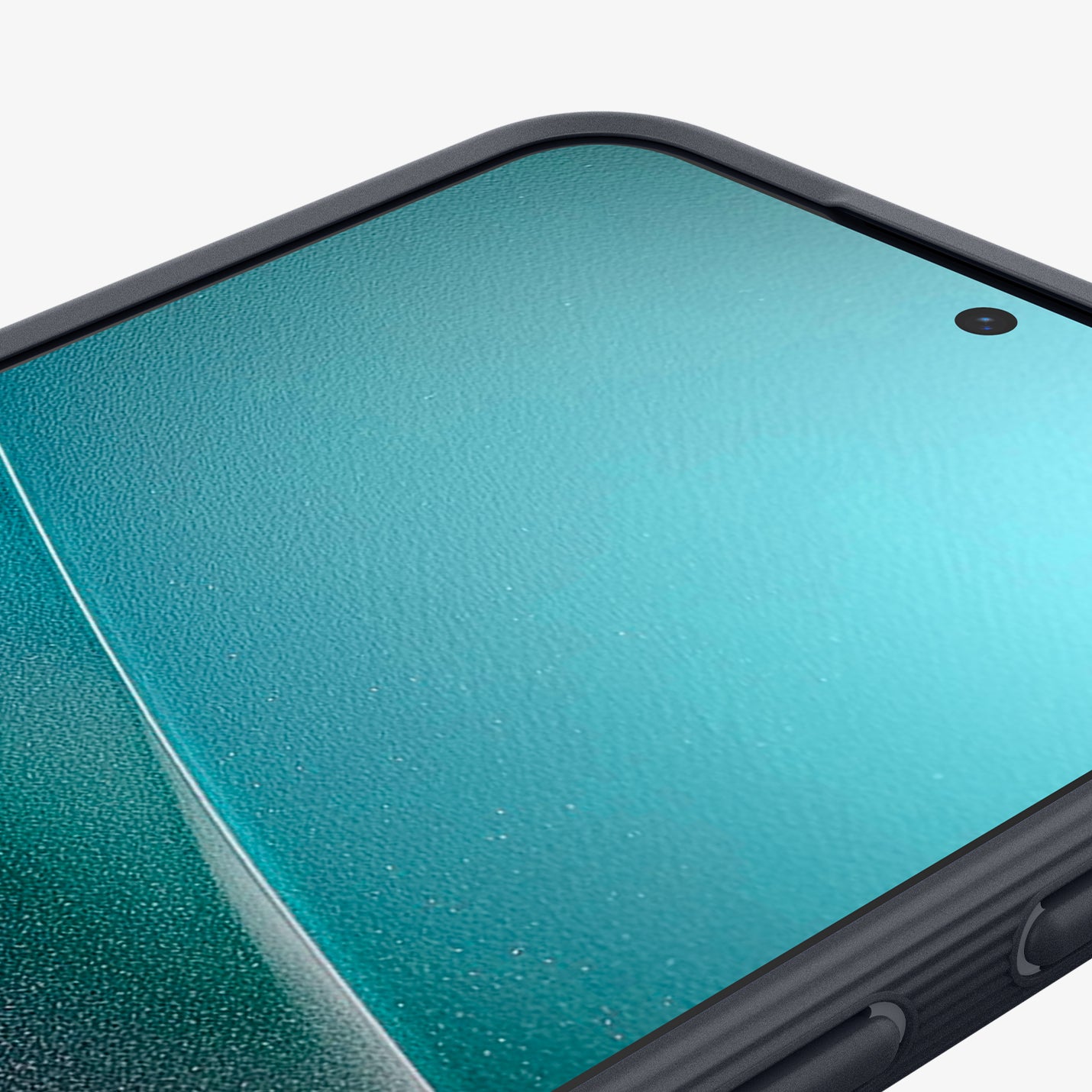 ACS09064 - Galaxy S25 Case Parallax (MagFit) in Navy Violet showing the partial front zoomed in