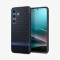 ACS09064 - Galaxy S25 Case Parallax (MagFit) in Navy Violet showing the back, partial front and sides