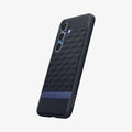ACS09064 - Galaxy S25 Case Parallax (MagFit) in Navy Violet showing the back, partial side and bottom