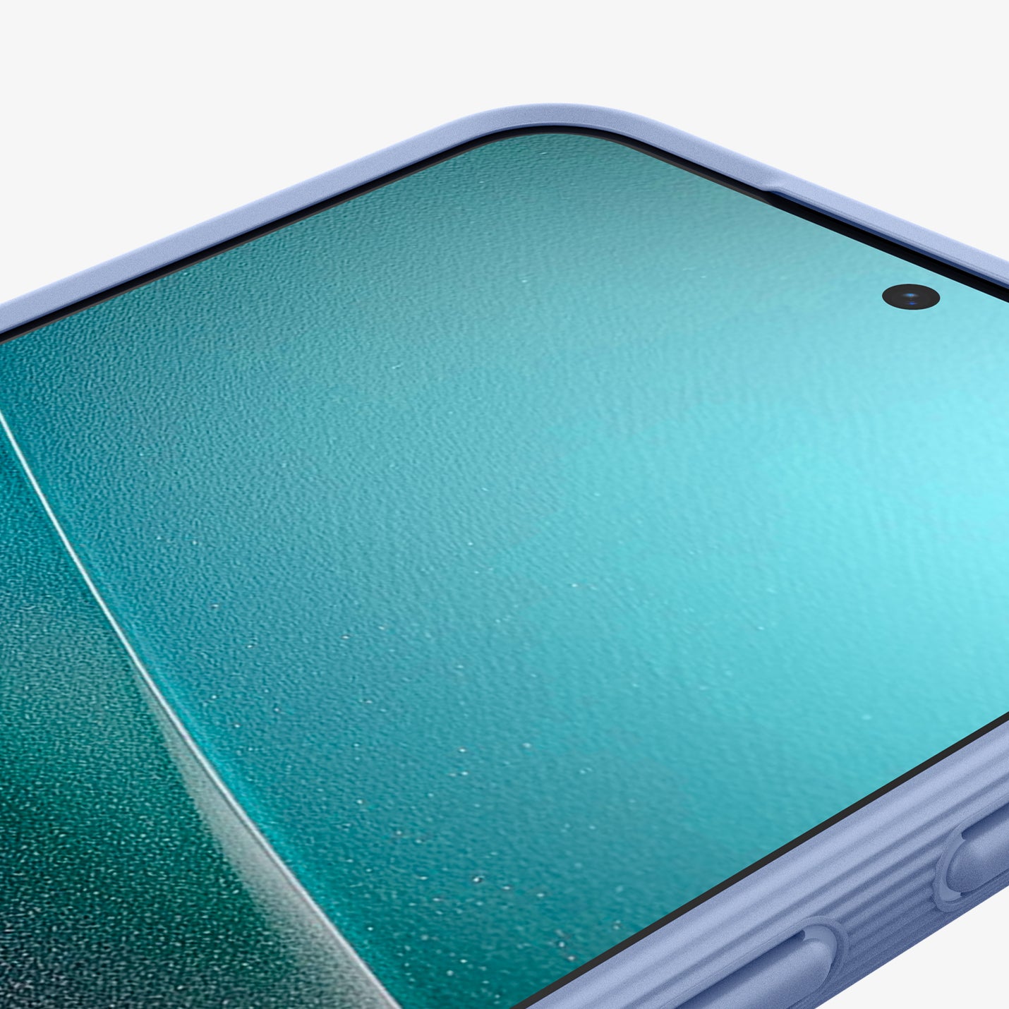 ACS09062 - Galaxy S25 Case Parallax (MagFit) in Purple-ish showing the partial front zoomed in
