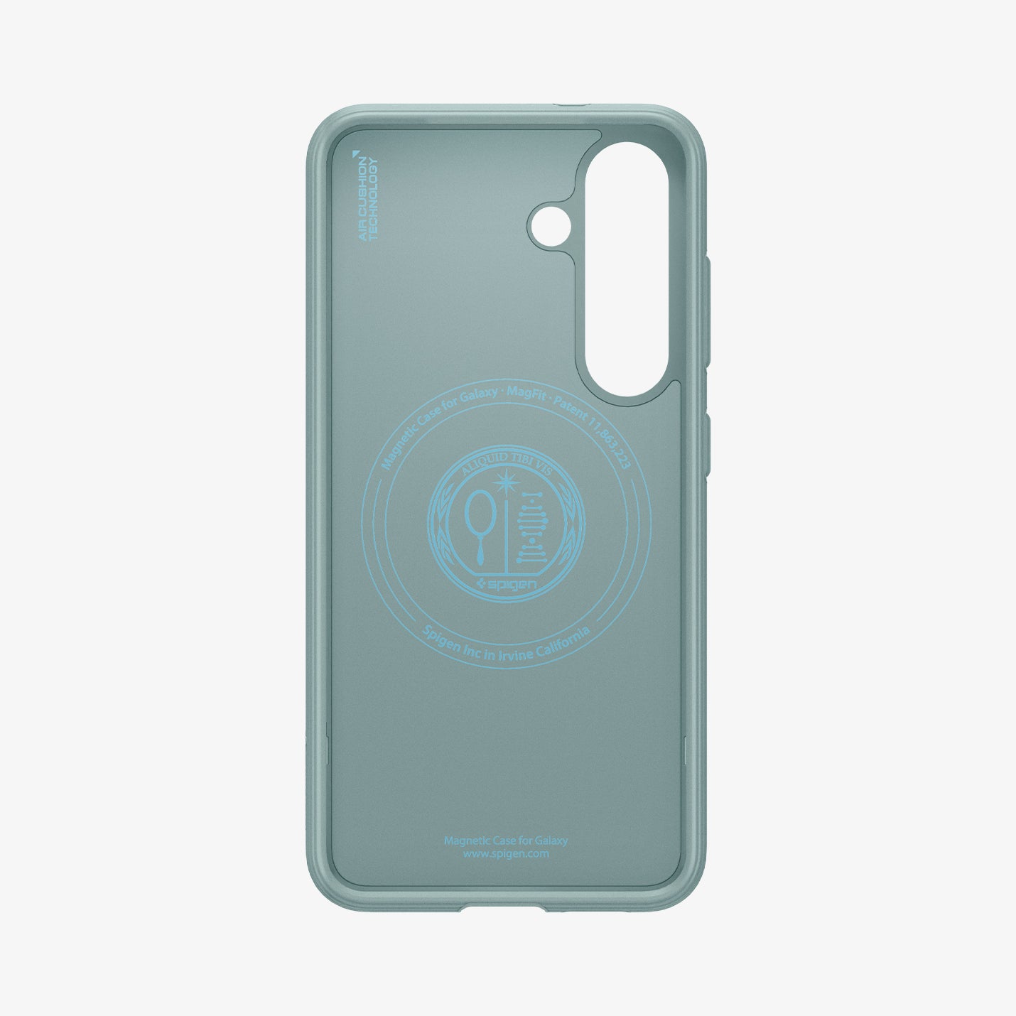 ACS09063 - Galaxy S25 Case Parallax (MagFit) in Sage Green showing the inner