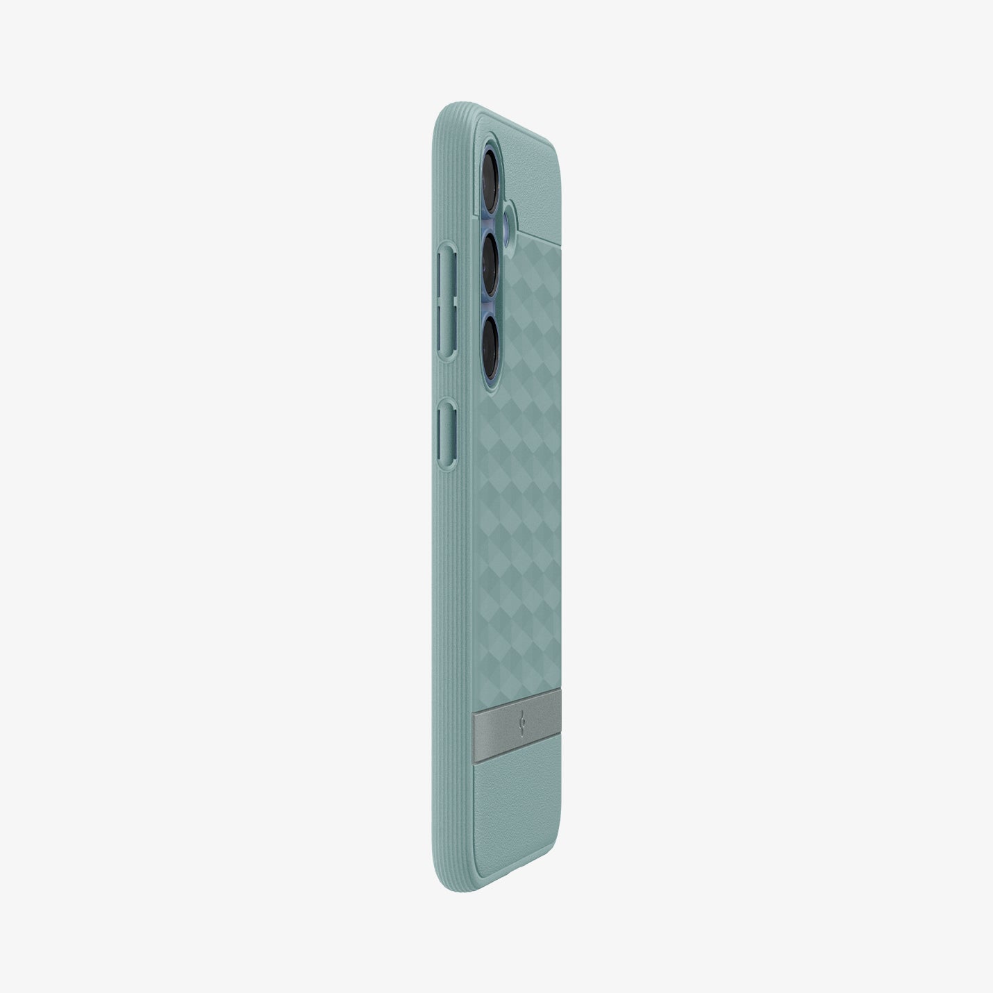 ACS09063 - Galaxy S25 Case Parallax (MagFit) in Sage Green showing the partial back and side
