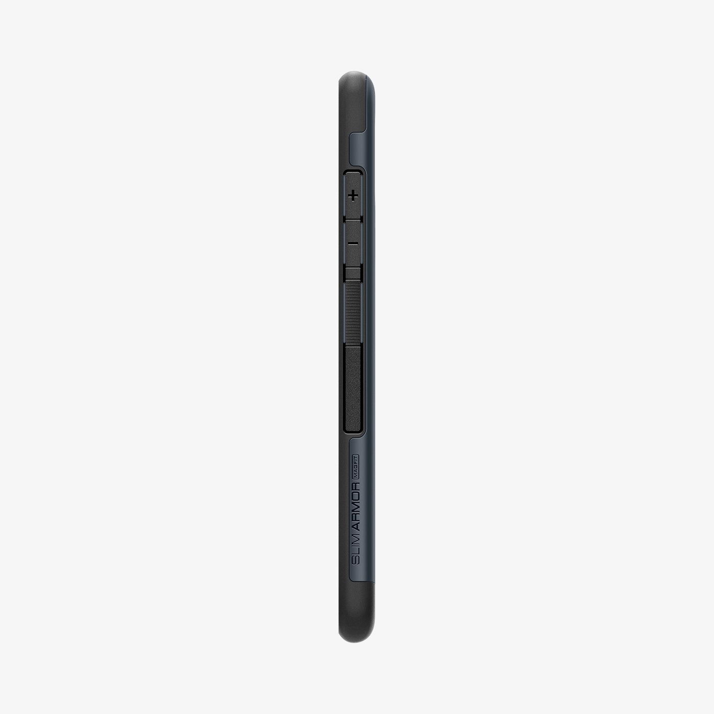 ACS08914 - Galaxy S25 Plus Case Slim Armor (MagFit) in Metal Slate showing the side