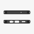 ACS05847 - Galaxy A14 5G Case Rugged Armor in Matte Black showing the top and bottom