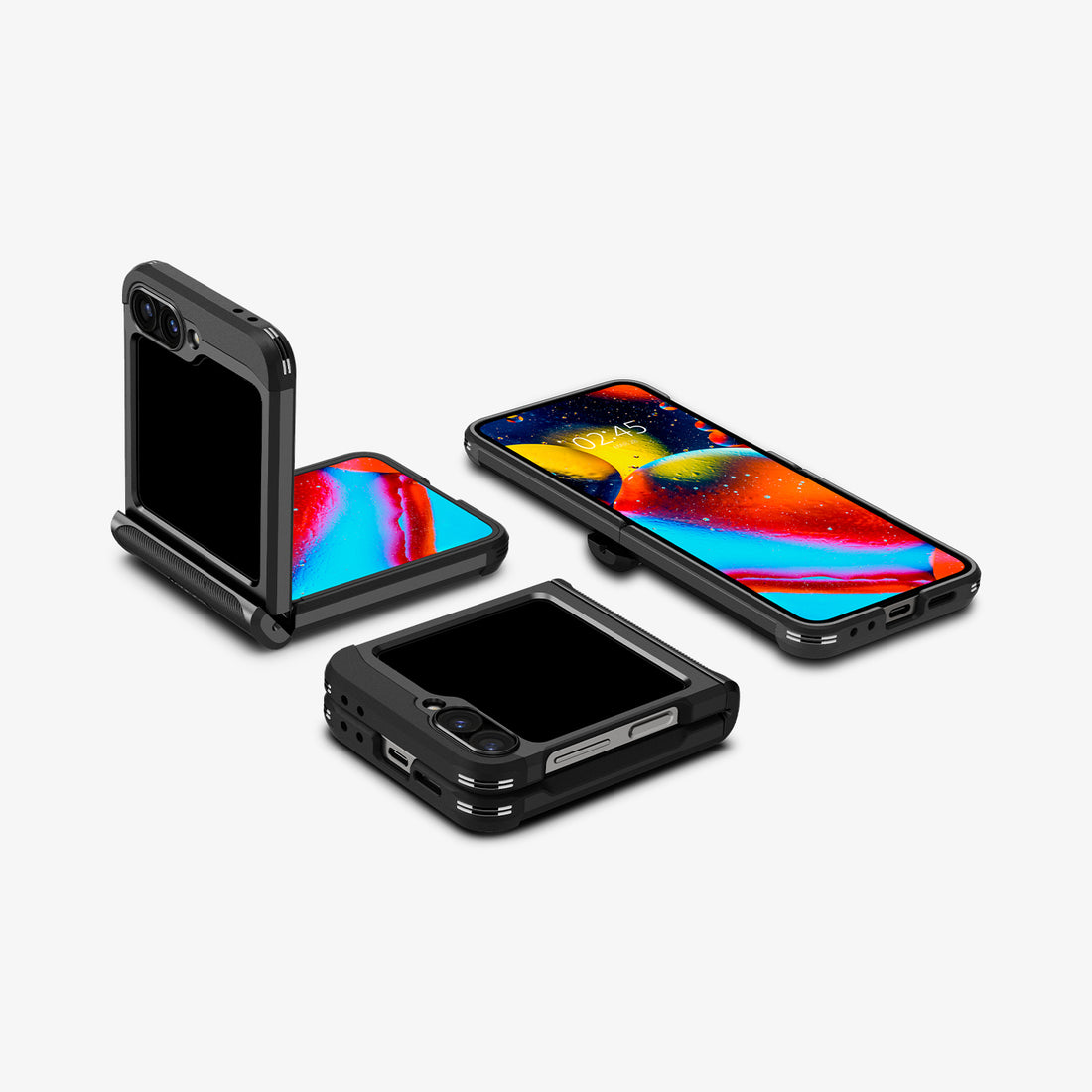 ACS08354 - Galaxy Z Flip 6 Case Slim Armor Pro in Black showing the back