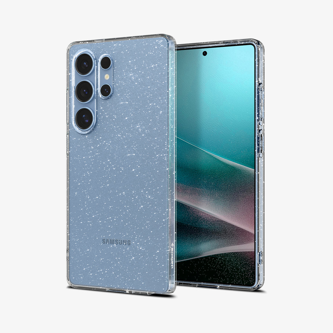 ACS08976 - Galaxy S25 Plus Case in Crystal Quartz showing the back