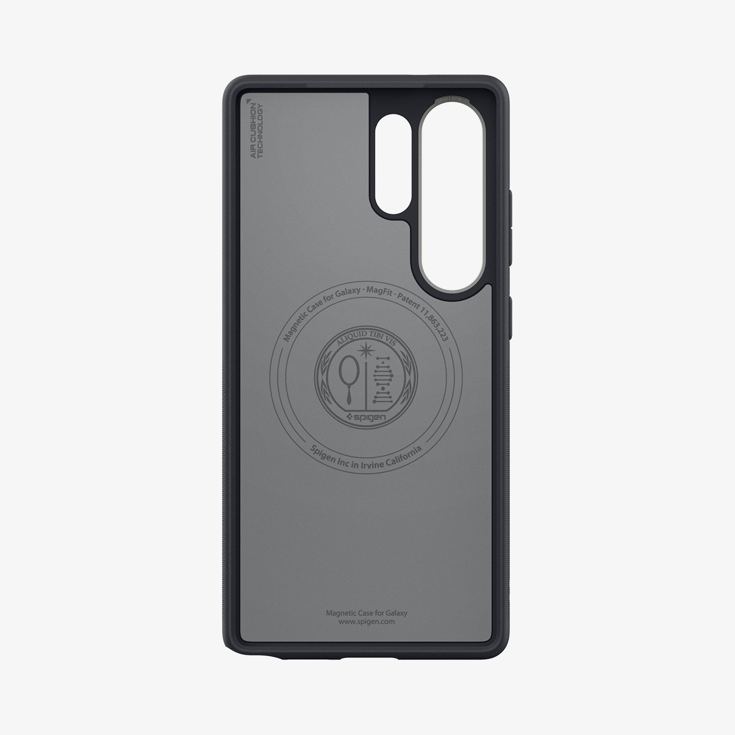 ACS09057 - Galaxy S25 Ultra Case Nano Pop (MagFit) in Black Sesame showing the inner