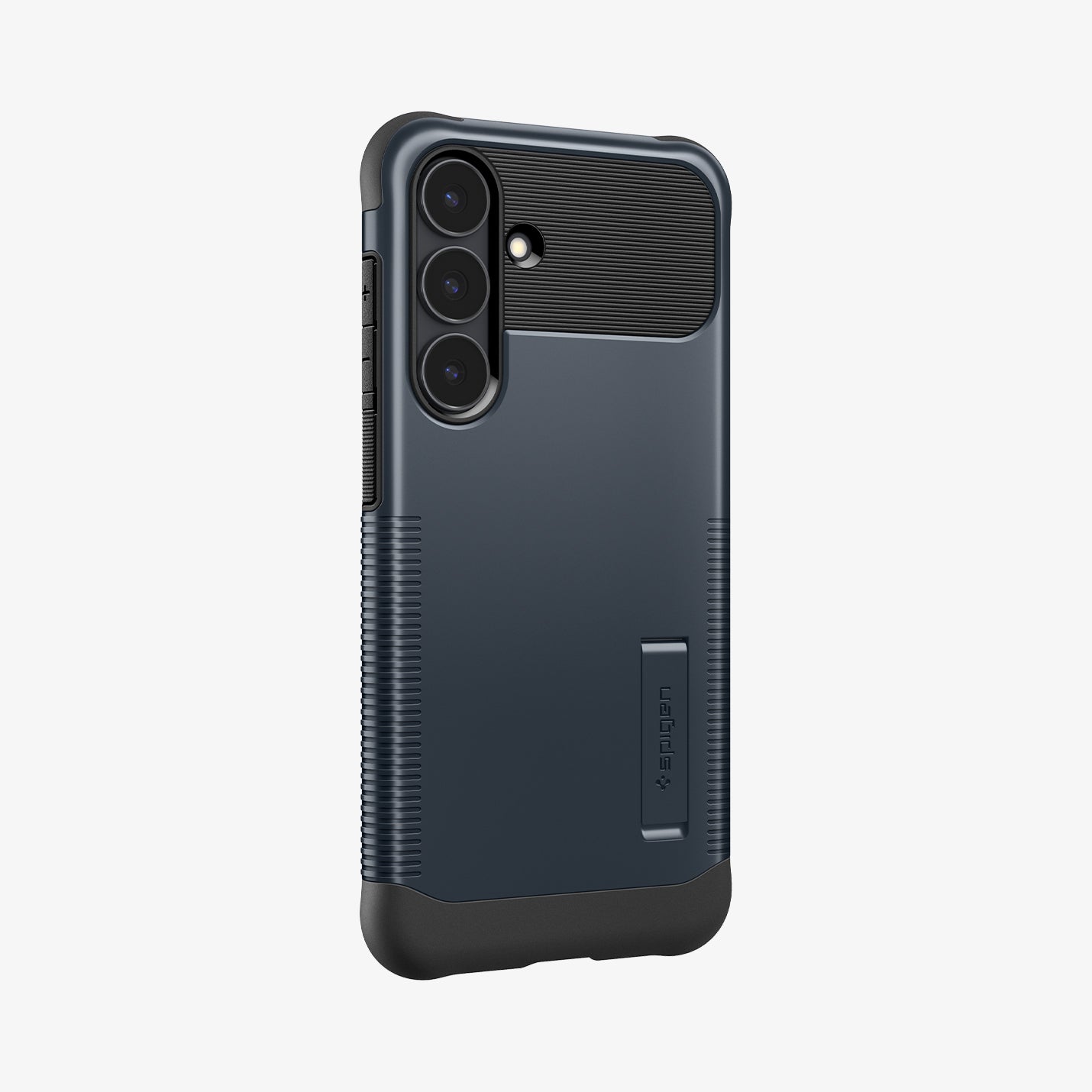 ACS10022 - Galaxy S25 FE Slim Armor (MagFit) in Metal Slate showing the back and partial side