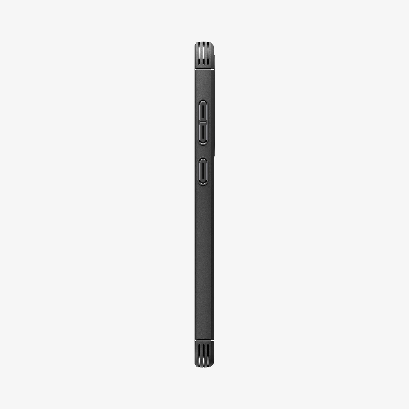 ACS10021 - Galaxy S25 FE Core Armor (MagFit) in Matte Black showing the side with side buttons