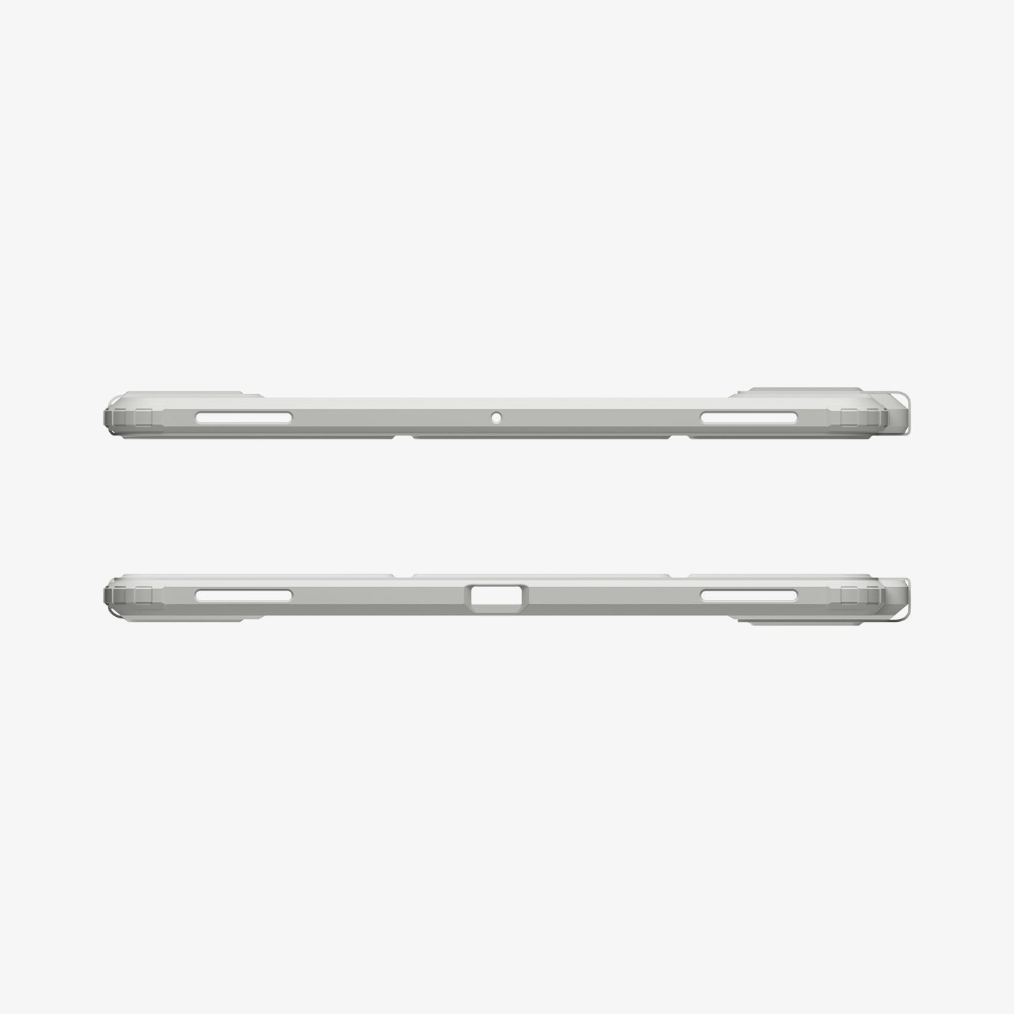 ACS10222 - Galaxy Tab S11 Ultra Case Air Skin Pro in Gray showing the 
top and bottom
