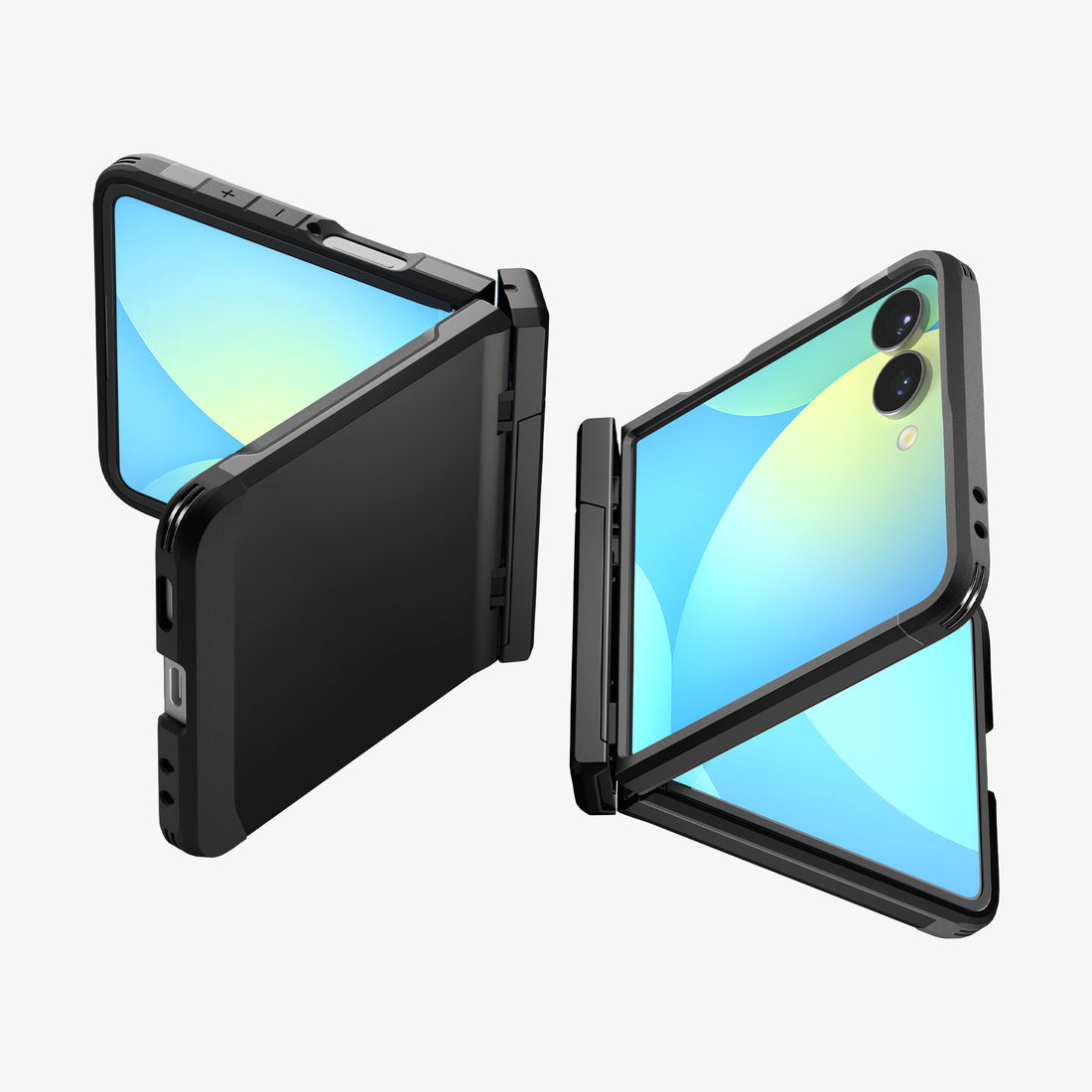 ACS09561 - Galaxy Z Flip 7 Case Tough Armor Pro (MagFit) in black showing the back