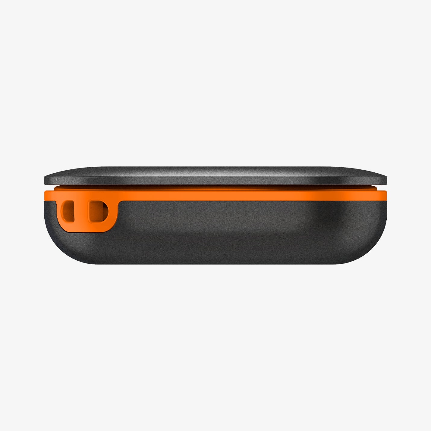 AHP08353 - Spigen TagMe Bluetooth Tracker 4-Pack in Black showing the side with strap hole