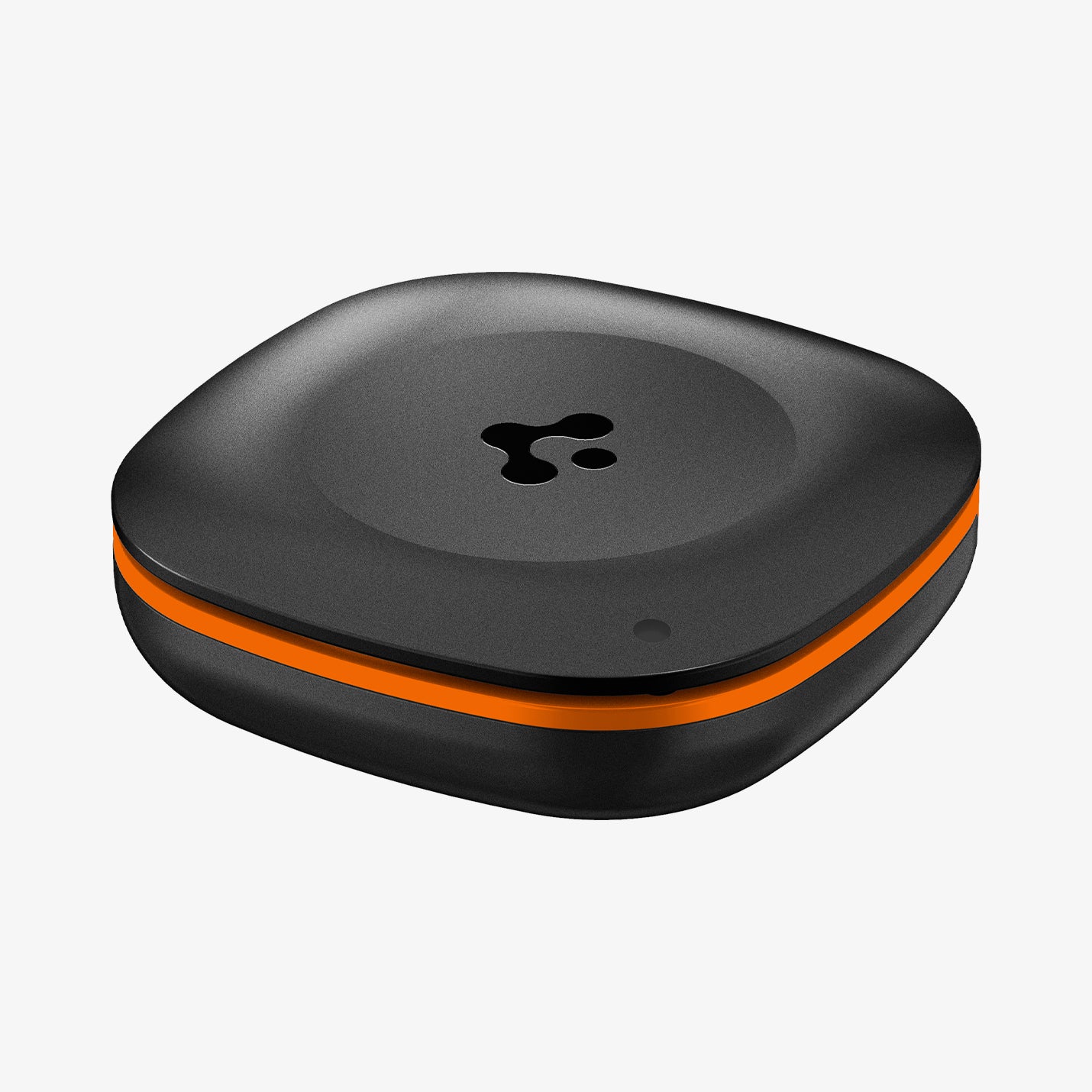 AHP08353 - Spigen TagMe Bluetooth Tracker 4-Pack in Black showing the front and partial side