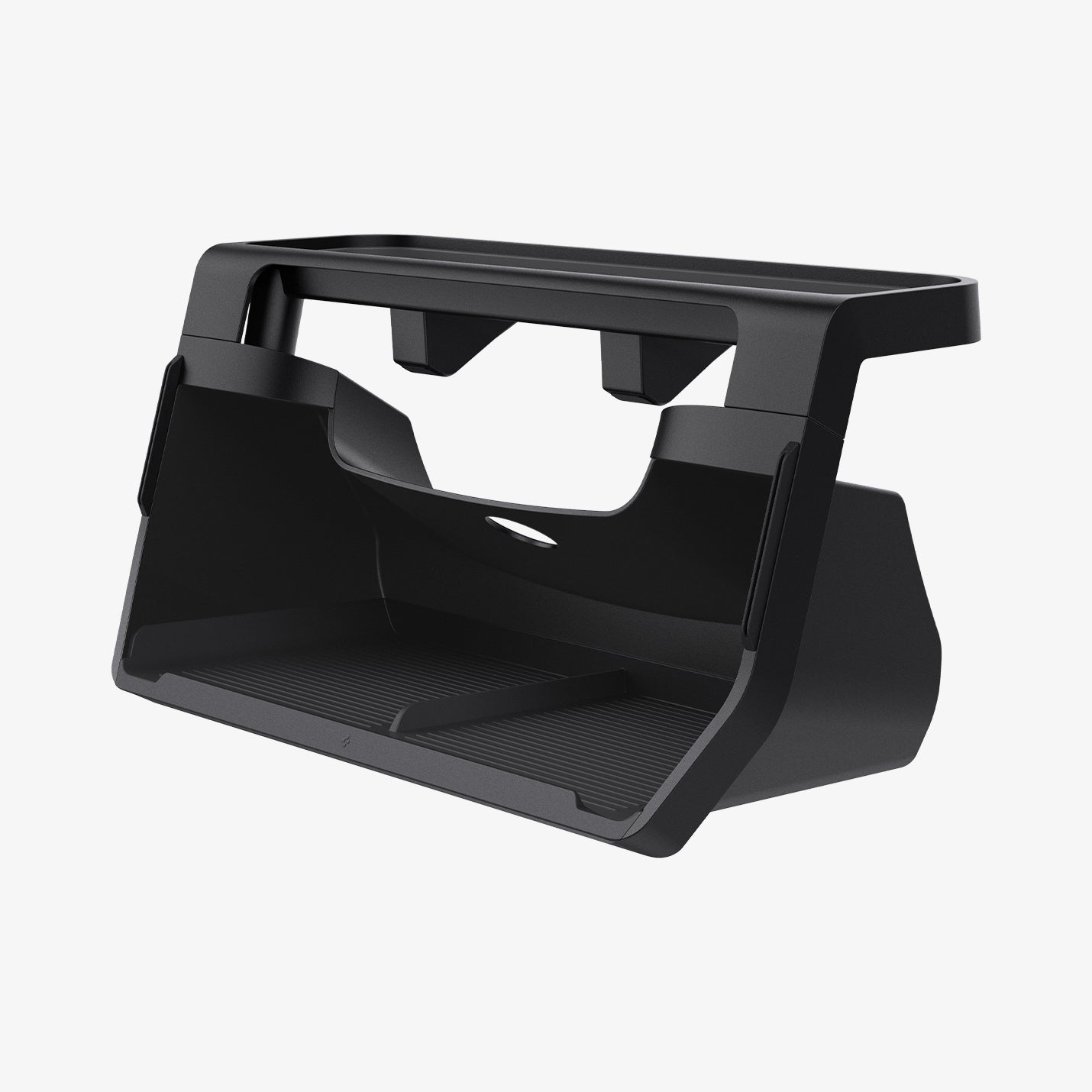 ACP08373 - Tesla Model 3 Highland Under Screen Organizer TO227H in Black showing the top, sides and partial inner