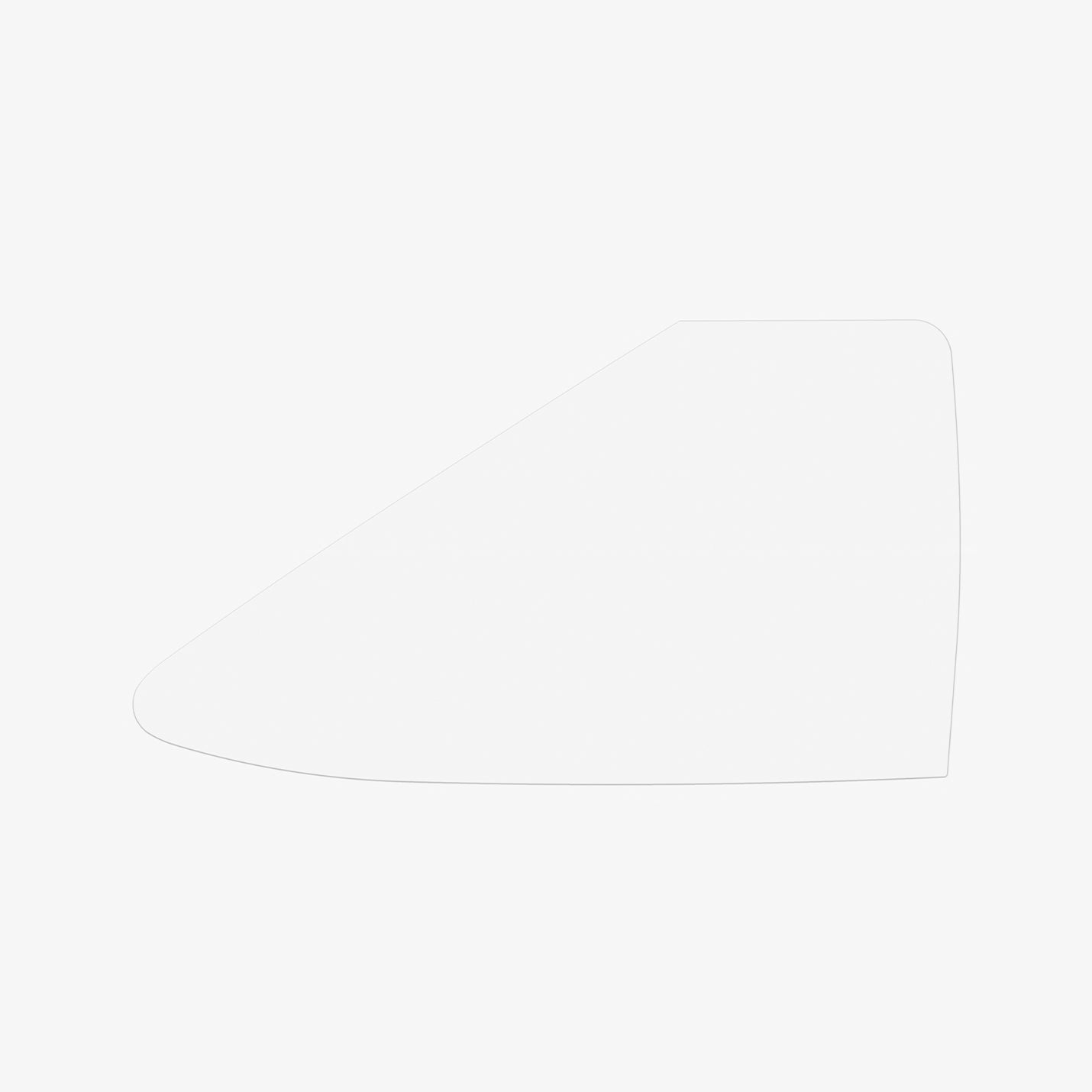 AFL07573 - Tesla Model X Charging Port Protective Film TO422 in Transparency showing the back of the protective cover