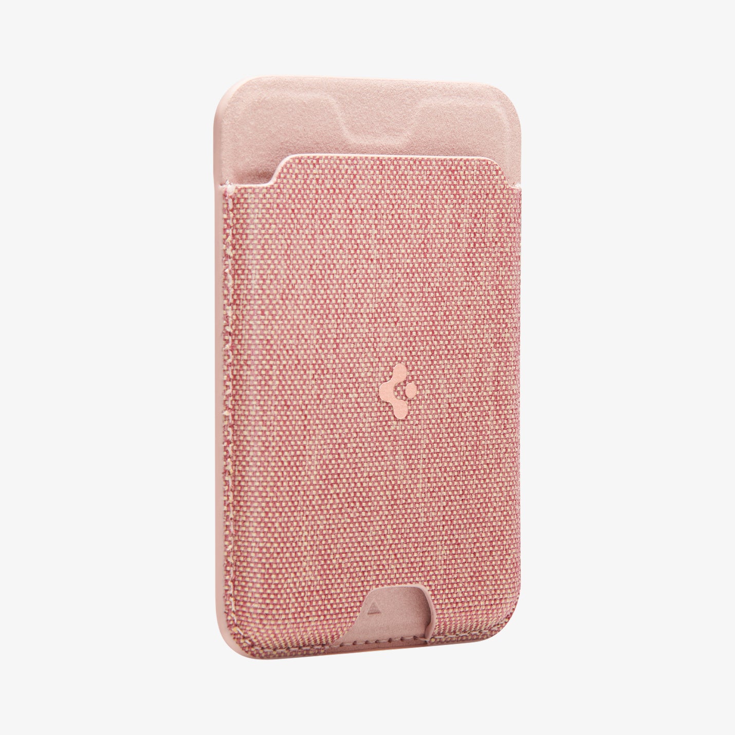 AFA07424 - MagSafe Card Holder Urban Fit (MagFit) in Rose Gold showing the front and partial side