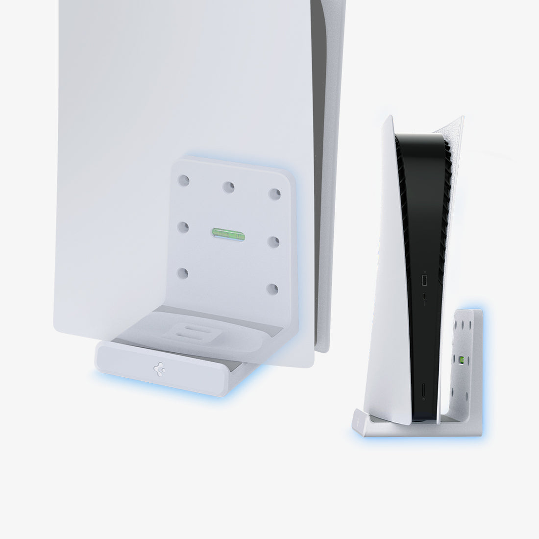 AMP06396 - Playstation 5 Console Mount | VG200 in white showing the front