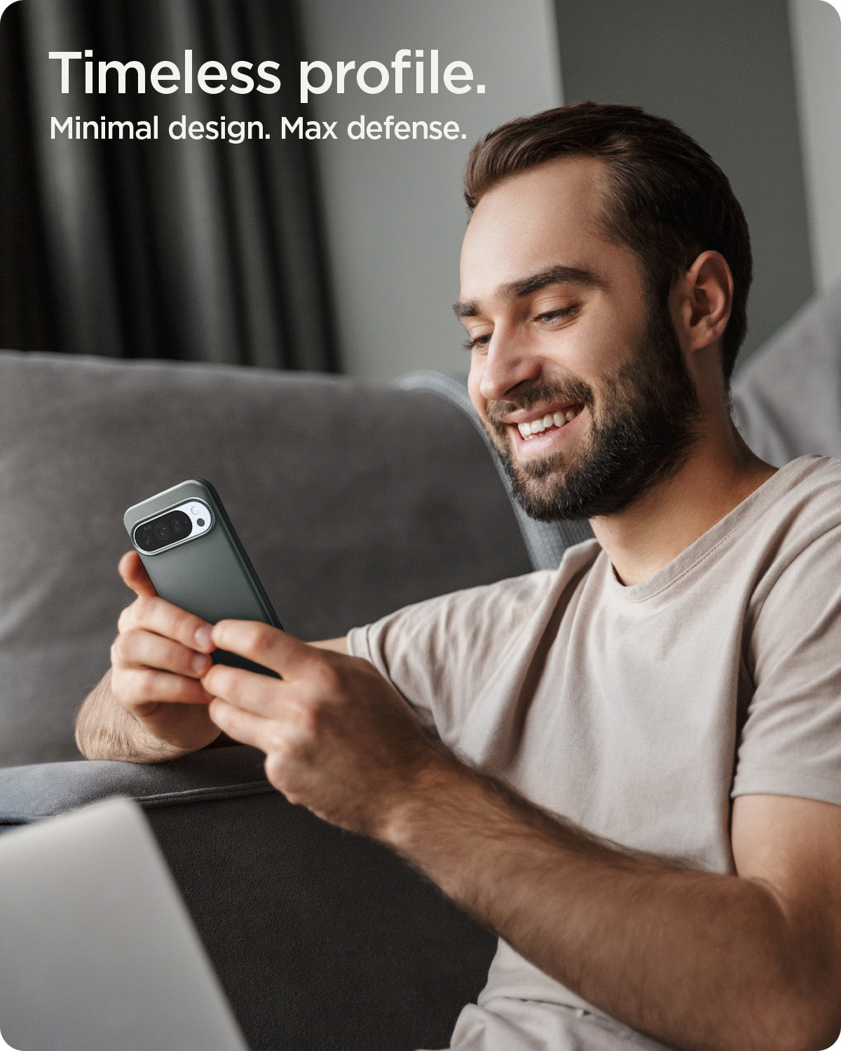 ACS09724 - Pixel 10 Pro XL Thin Fit (MagFit) in Sage Green showing timeless profile. minimal design. max defense.