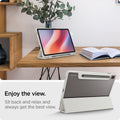 ACS09533 - Galaxy Tab S10 FE Case Ultra Hybrid Pro in Gray showing always getting the best view just sit back and relax