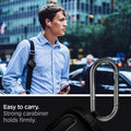 ASD01117 - Apple AirPods 1 / 2 Case Rugged Armor in matte black showing the easy to carry. Strong carabiner holds firmly