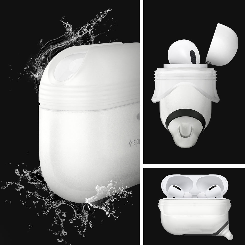 ASD02236 - Apple AirPods Pro / AirPods Pro 2 Case Slim Armor IP in frost clear showing the different angles