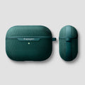 ASD00825 - Apple AirPods Pro Case Urban Fit in midnight green showing the front and side