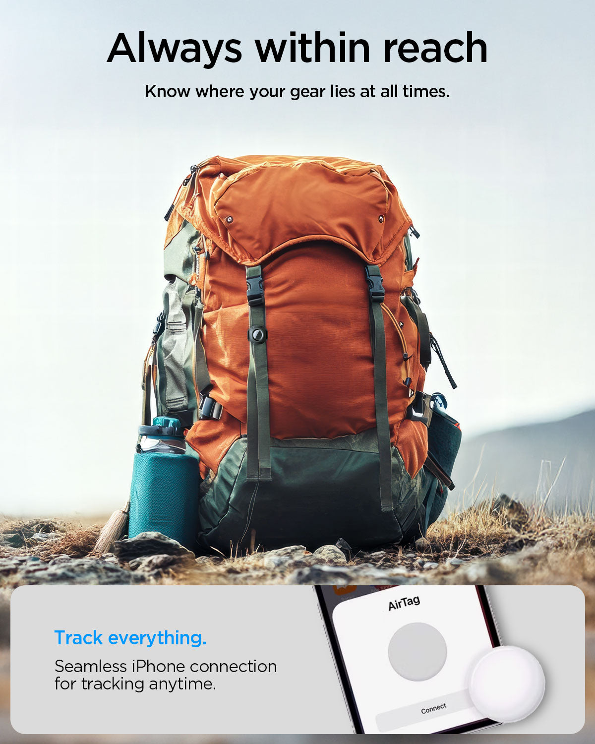 AHP09659 - AirTag Series Tag Armor 2 always within reach. know where your gear lies at all times