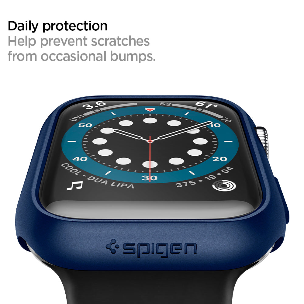 ACS02226 - Apple Watch Series (Apple Watch (40mm)) Case Thin Fit in metallic blue help prevent scratches from occasional bumps. Daily protection
