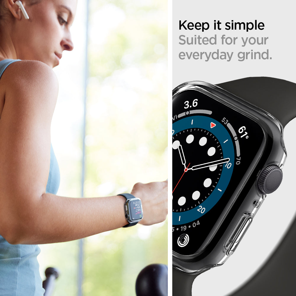 ACS02814 - Apple Watch Series (44mm) Case Thin Fit in crystal clear suited for your everyday grind. Keep it simple.