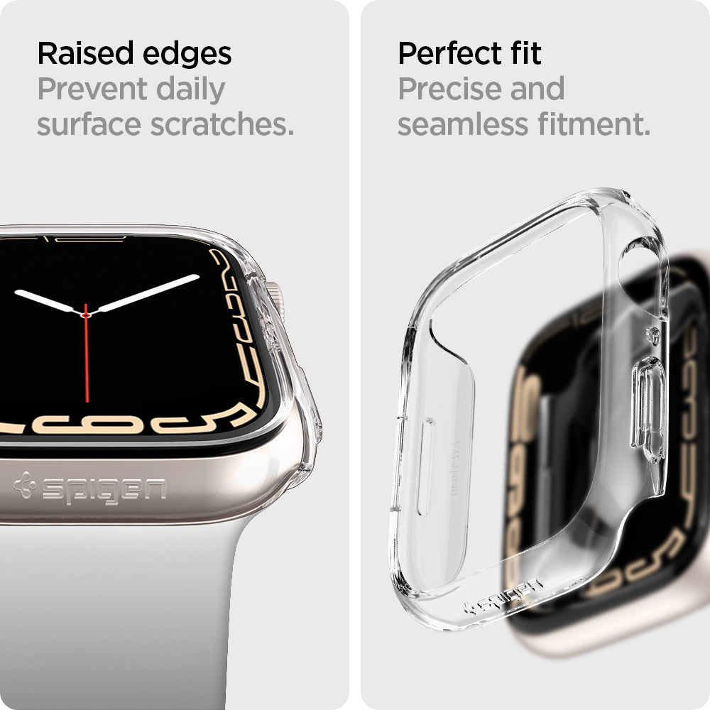 ACS04187 - Apple Watch Series (41mm) Case Thin Fit in crystal clear raised edges prevent daily surface scratches. Perfect fit precise and seamless fitment.