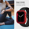 ACS04177 - Apple Watch Series (45mm) Case Thin Fit in metallic red suited for your everyday grind. Keep it simple.