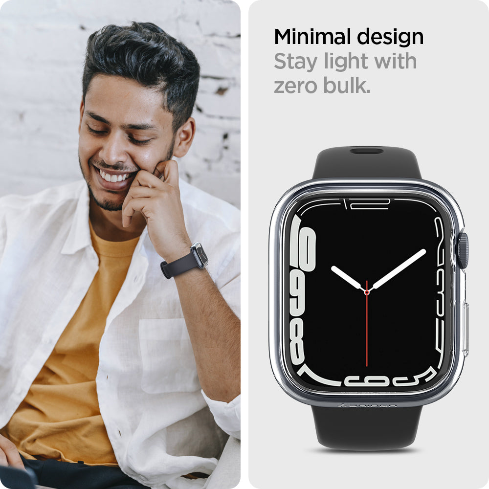 ACS04179 - Apple Watch Series (45mm) Case Thin Fit in crystal clear stay light with zero bulk. Minimal design.