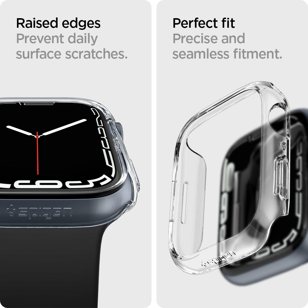 ACS04179 - Apple Watch Series (45mm) Case Thin Fit in crystal clear raised edges prevent daily surface scratches. Perfect fit precise and seamless fitment.