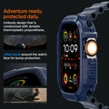 ACS07382 - Apple Watch (49mm) Rugged Armor in Navy Blue adventure ready, protected daily. Unibody design that is constructed with durable thermoplastic polyurethane. Lifted bezel around the watch face for bump protection.