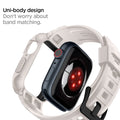 ACS07386 - Apple Watch (45mm) Rugged Armor Pro in Dune Beige uni-body design. Don't worry about band matching.