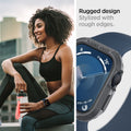 ACS07380 - Apple Watch (45mm) Rugged Armor in Dark Gray rugged design stylized with rough edges.