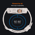 ACS07388 - Apple Watch (49mm) Rugged Armor Pro in Dune Beige fitment for all, wide range (140mm-215mm) of adjustability.