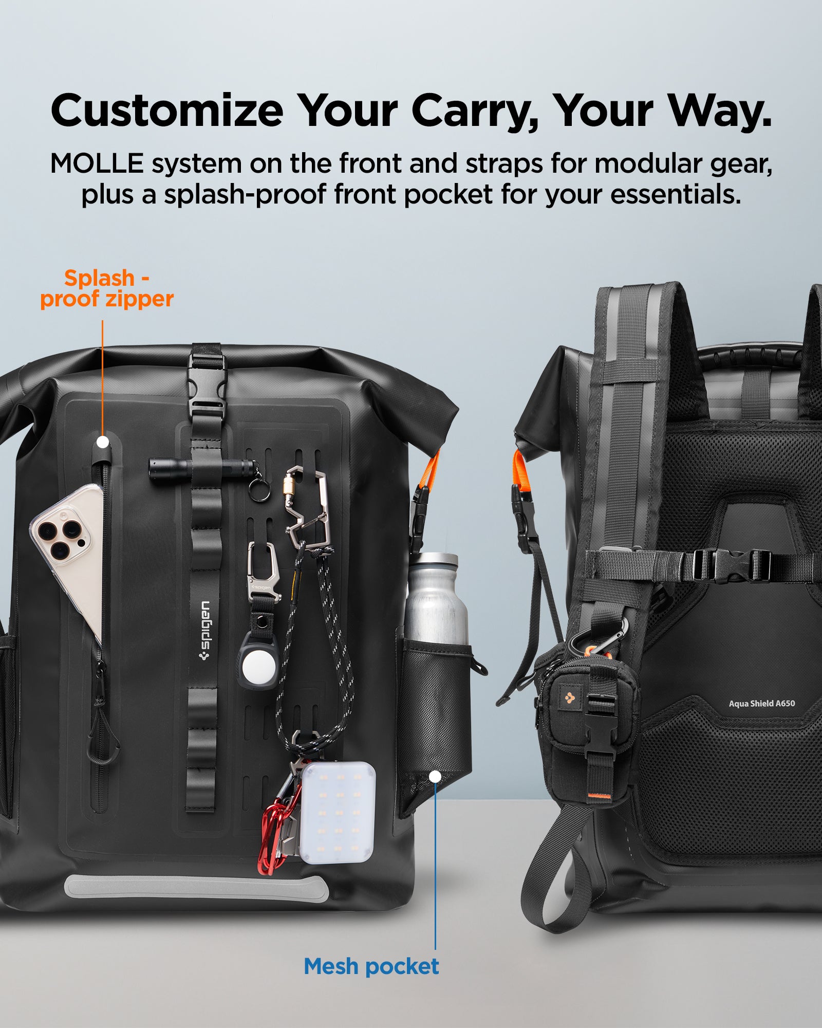 AMP07875 - AquaShield Waterproof Backpack A650