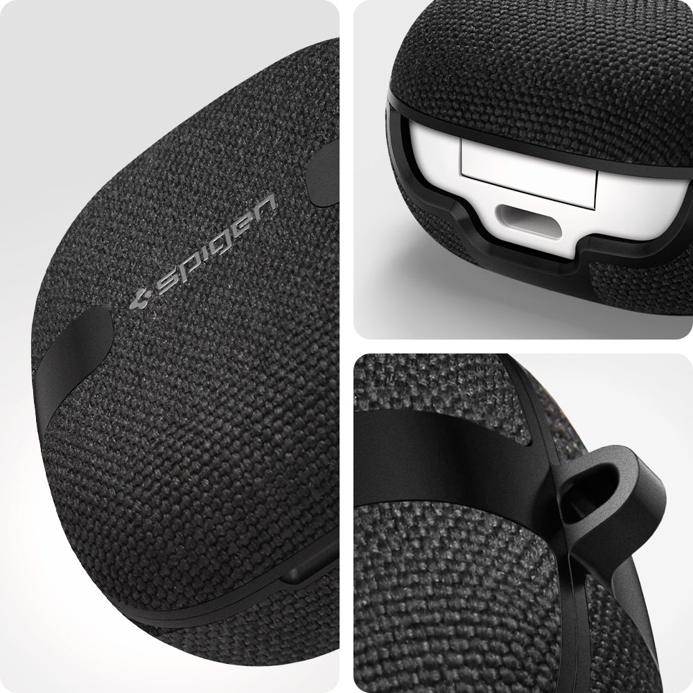 ASD01278 - Galaxy Buds 2 Pro / 2 / Pro / Live Case Urban Fit in black showing side and top.