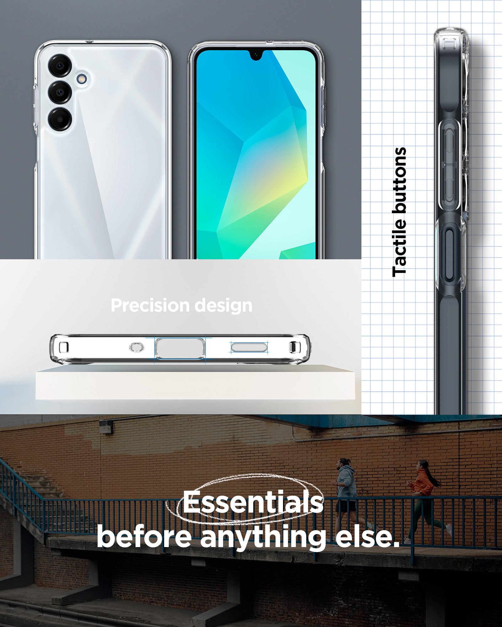 ACS08890 - Galaxy A16 5G Case Ultra Hybrid in Crystal Clear essentials before anything else.