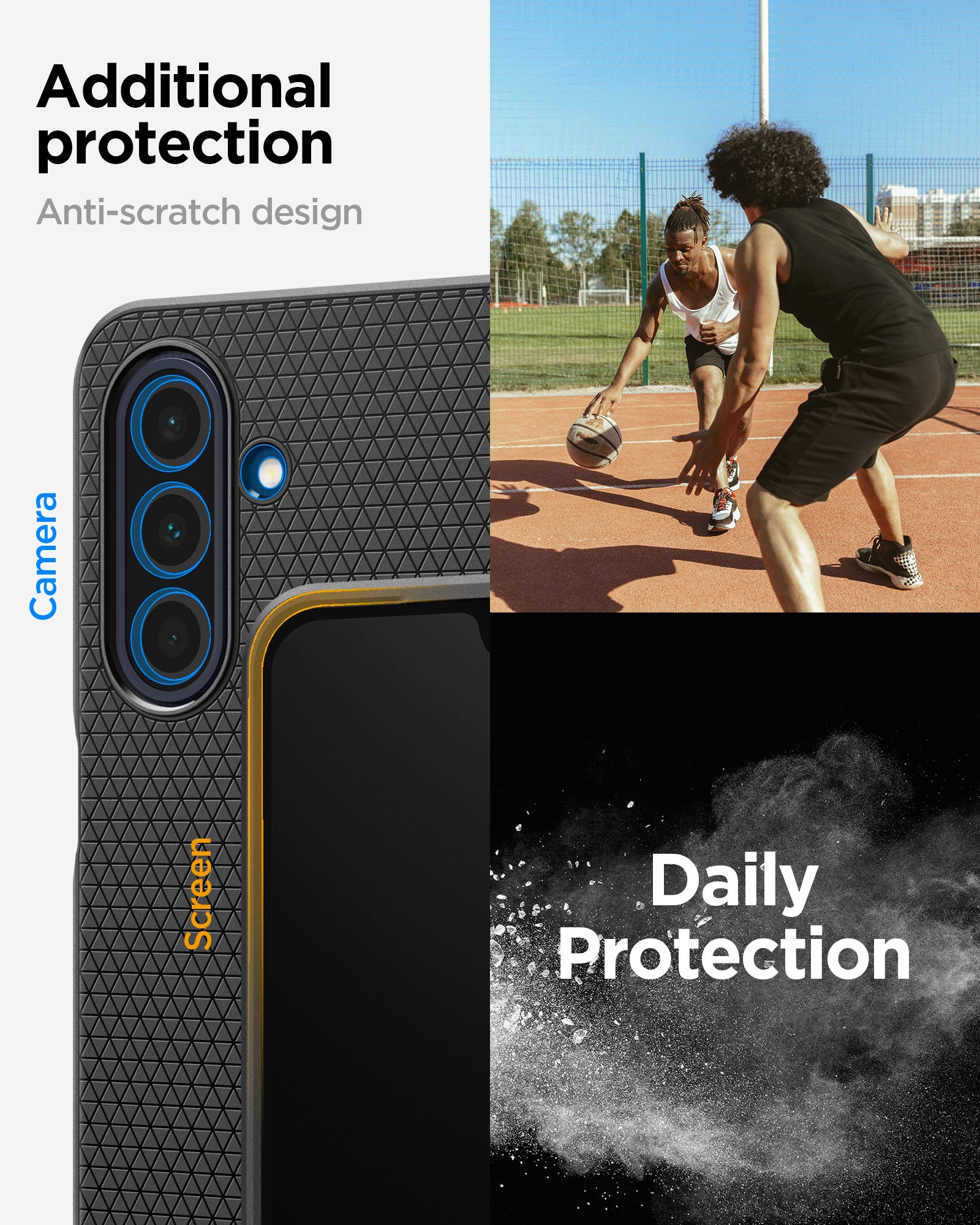 ACS09290 - Galaxy A26 5G Case Liquid Air in Matte Black additional protection. Anti scratch design. Daily protection.