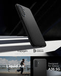 ACS09199 - Galaxy A36 5G Case Liquid Air in Matte Black designed by spigen. Designed for samsung.